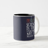 Funny Science is waar geek en nerd Scientist Tweekleurige Koffiemok (Voorkant rechts)