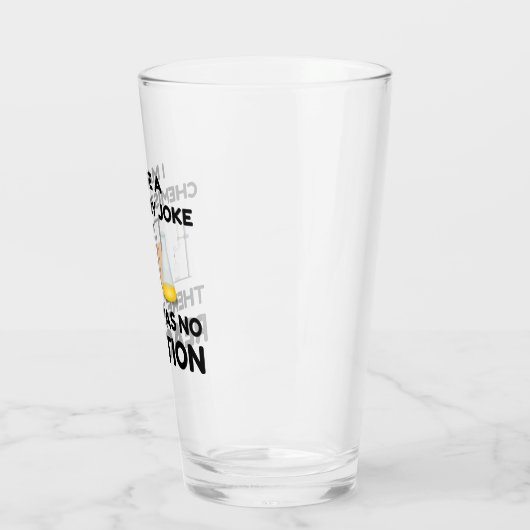 Funny Science lover-scheikundegrap Glas (Links)