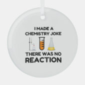 Funny Science lover-scheikundegrap Glas Ornament (Voorkant)