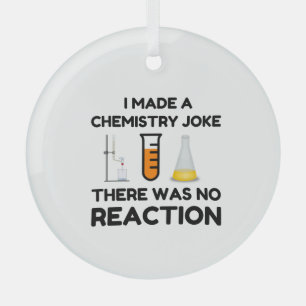 Funny Science lover-scheikundegrap Glas Ornament