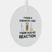 Funny Science lover-scheikundegrap Glas Ornament (Voorkant Rechts)