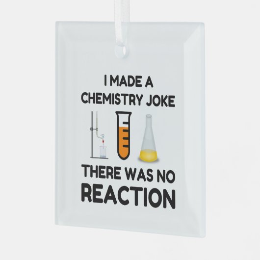 Funny Science lover-scheikundegrap Glas Ornament (Voorkant links)