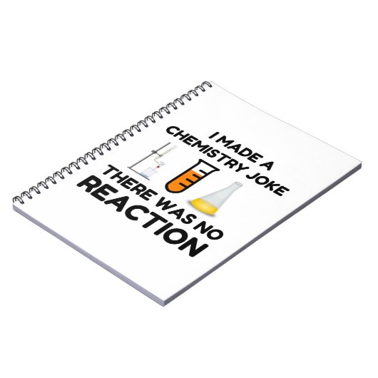 Funny Science lover-scheikundegrap Notitieboek (Linkerzijde)
