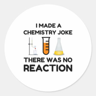 Funny Science lover-scheikundegrap Ronde Sticker