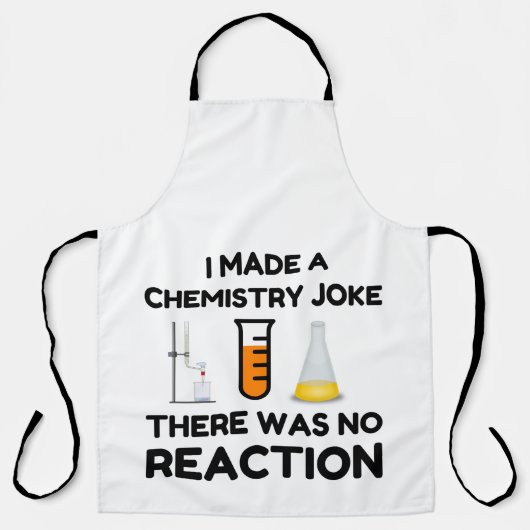 Funny Science lover-scheikundegrap Schort (Voorkant)