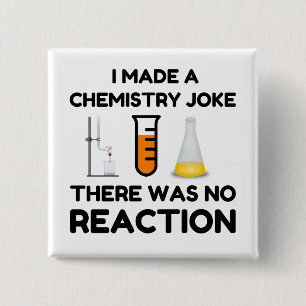 Funny Science lover-scheikundegrap Vierkante Button 5,1 Cm
