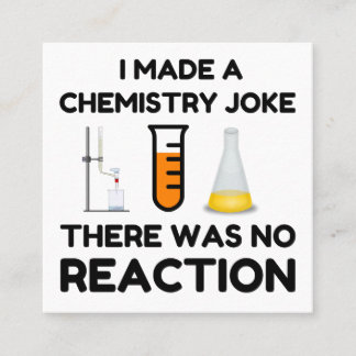 Funny Science lover-scheikundegrap Vierkante Visitekaartje