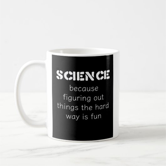 Funny Science Mok - "Het geschenk" voor wetenschap (Links)