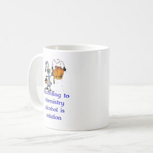 Funny Science Mok - "Het geschenk" voor wetenschap (Voorkant links)