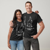Funny Science Nerd Duck Rabbit Physics Wiskunde ee T-shirt (Unisex)