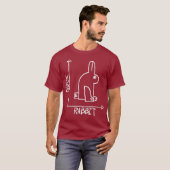Funny Science Nerd Duck Rabbit Physics Wiskunde Ge T-shirt (Voorkant volledig)