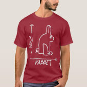 Funny Science Nerd Duck Rabbit Physics Wiskunde Ge T-shirt (Voorkant)