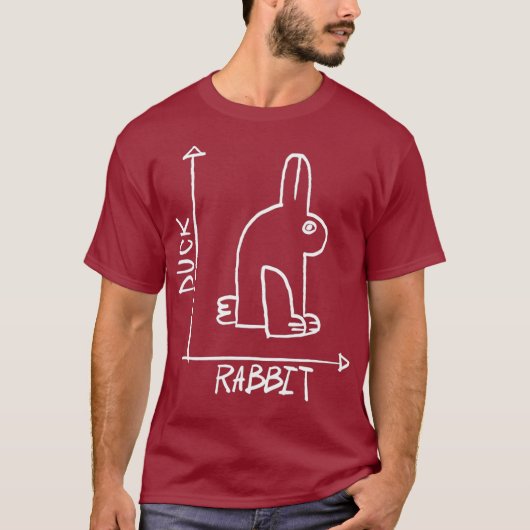 Funny Science Nerd Duck Rabbit Physics Wiskunde Ge T-shirt (Voorkant)