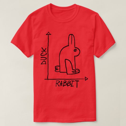 Funny Science Nerd Duck Rabbit Physics Wiskunde Ge T-shirt (Design voorkant)