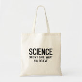 Funny Science Slogan Canvas tas (Voorkant)