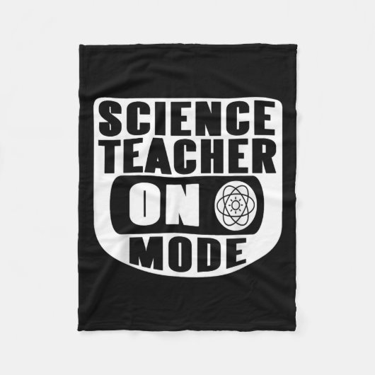 Funny Science Teacher On Mode Activated With Atom  Fleece Deken (Voorkant)