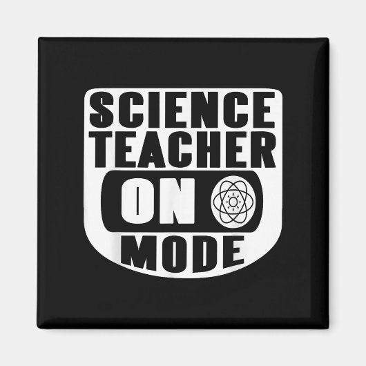 Funny Science Teacher On Mode Activated With Atom  Magneet (Voorkant)
