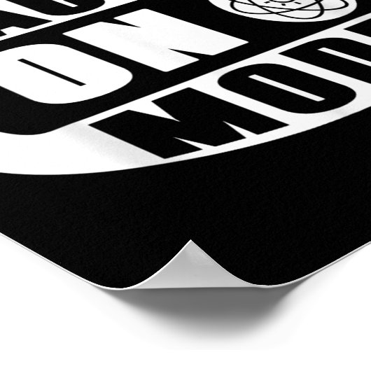 Funny Science Teacher On Mode Activated With Atom  Poster (Hoek)