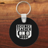 Funny Science Teacher On Mode Activated With Atom Sleutelhanger (Voorkant)