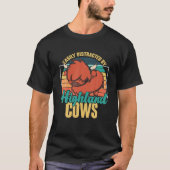 Funny Scottish Boerderij Animal Farmer Retro Highl T-shirt (Voorkant)