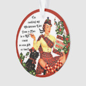 Funny Scottish Kerstornament Ornament (voorkant)