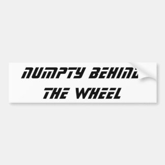 Funny Scottish Slang Numpty Bumpersticker