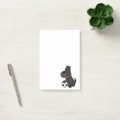 Funny Scottish Terrier Palling Soccer Cartoon Post-it® Notes (Kantoor)