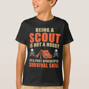Funny Scout Adventure Tent Natuur Lover Camper T-shirt
