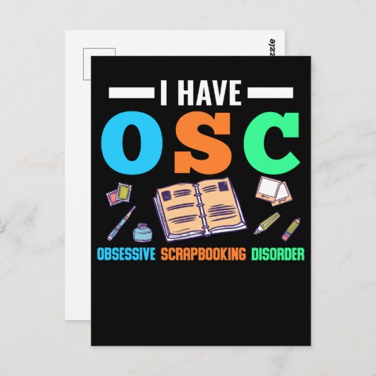 Funny Scrapboogstoornis Craty Book Lover Briefkaart (Voorkant / Achterkant)