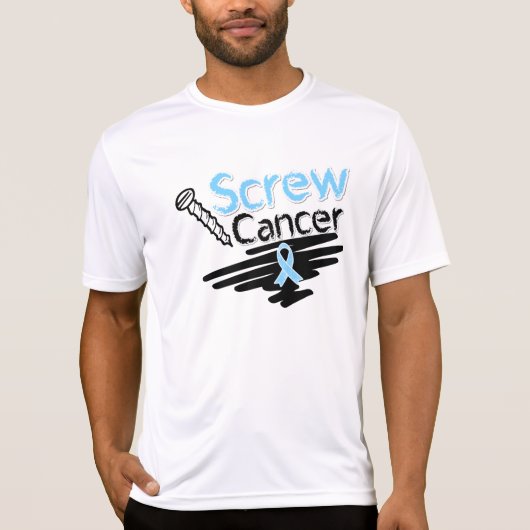 Funny Screw Prostate Cancer T-shirt (Voorkant)