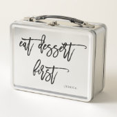 Funny Script | Eat Dessert First (Voorkant)