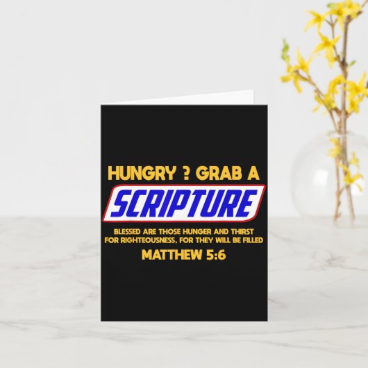 Funny Scripture , Bible Verse, Famous Scriptures, Kaart (Gele Bloem)