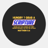 Funny Scripture , Bible Verse, Famous Scriptures,  Ronde Sticker (Voorkant)