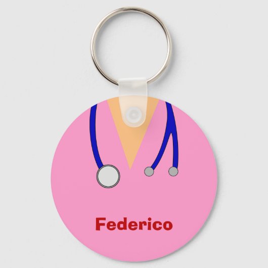 Funny scrubs neigt tot groots ontwerp sleutelhanger (Voorkant)