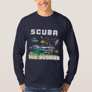 Funny SCUBA Dive Buddy Long Hoeve T-shirt