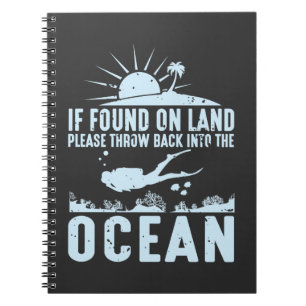 Funny Scuba Diver Gift Swimming Passion Notitieboek