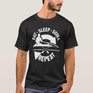 Funny Scull Rowing Gift for Boat Kayak Crew Lover T-shirt