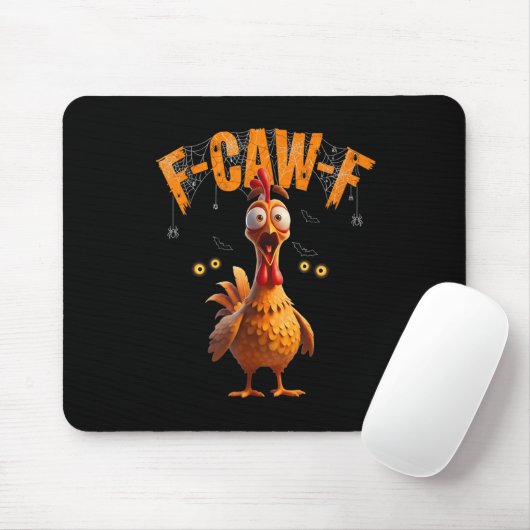 Funny Sder Web Chicken F-caw-f  Muismat (Met muis)