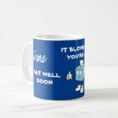 FUNNY SE METTRE BIENTÔT TISSUE BOX CAFÉ MUG (Devant gauche)