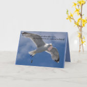 Funny Seagull carte d'anniversaire (Fleur jaune)