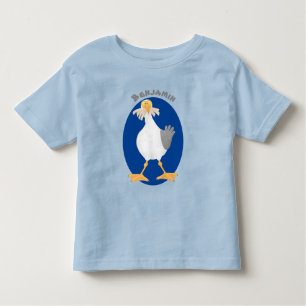 Funny seagull met Franse frieten cartoon Kinder Shirts