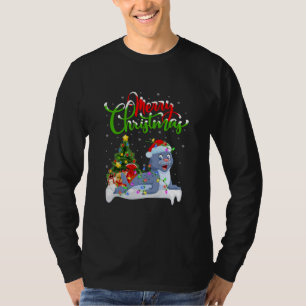 Funny Seal Dierenvriend Xmas Lighting Seal T-shirt