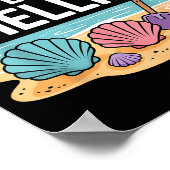 Funny Seashell Design For Men Women Sea Shell Seas Poster (Hoek)