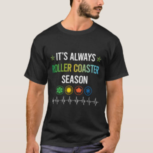 Funny Season Roller Onderzetter Rollercoaster T-shirt