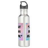 Funny Secret Santa Gift - Watter Bottle Waterfles (Achterkant)