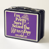 Funny Seized het Onjuiste Citaat van de Humor van (Achterkant)