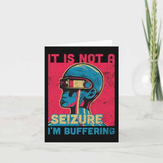 Funny Seizure - Paars lintje voor Epilepsy Awarene Kaart (Voorkant)