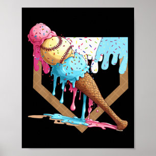 Funny Sell Ice Cream Dripping Sell Home Bord Drip Poster