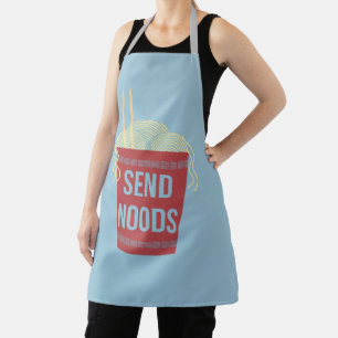 Funny Send Noods Ramen Cup Noodles Red en Blue Schort