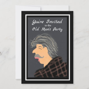 Funny Senior Citizen Old Man Birthday Party Kaart